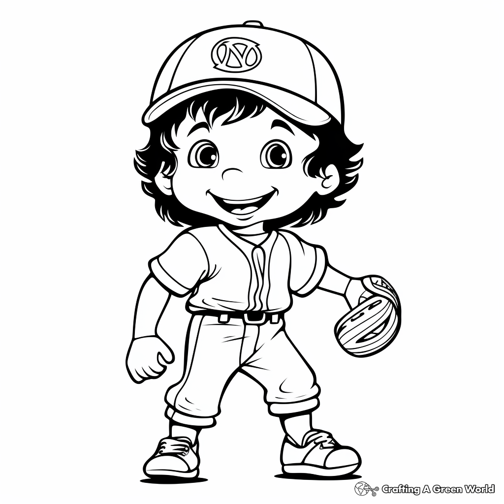 Baseball coloring pages