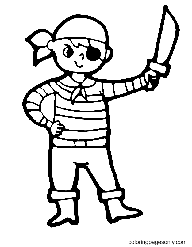 Pirate coloring pages printable for free download