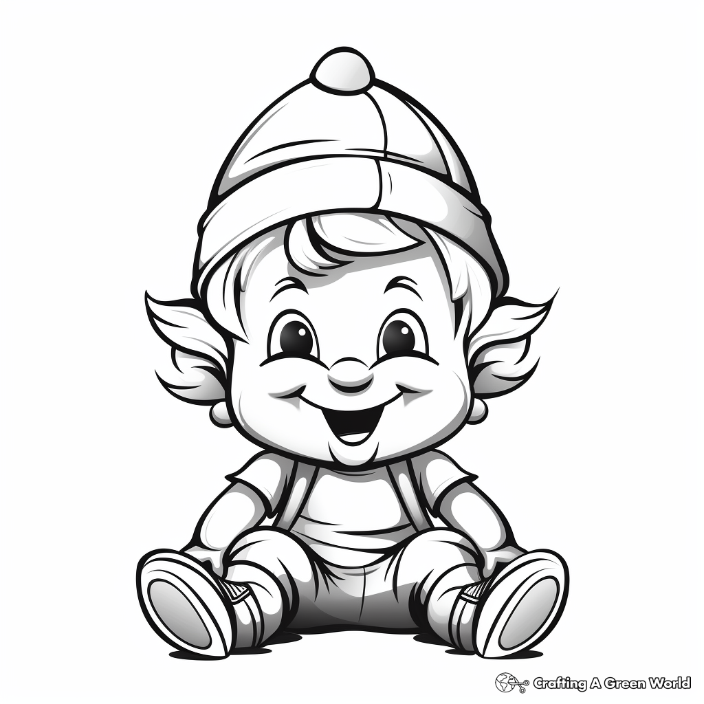 Gnome coloring pages