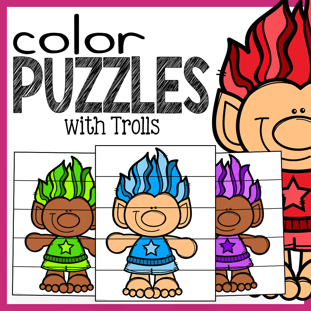 Troll color puzzles