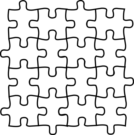 Puzzle pieces clipart