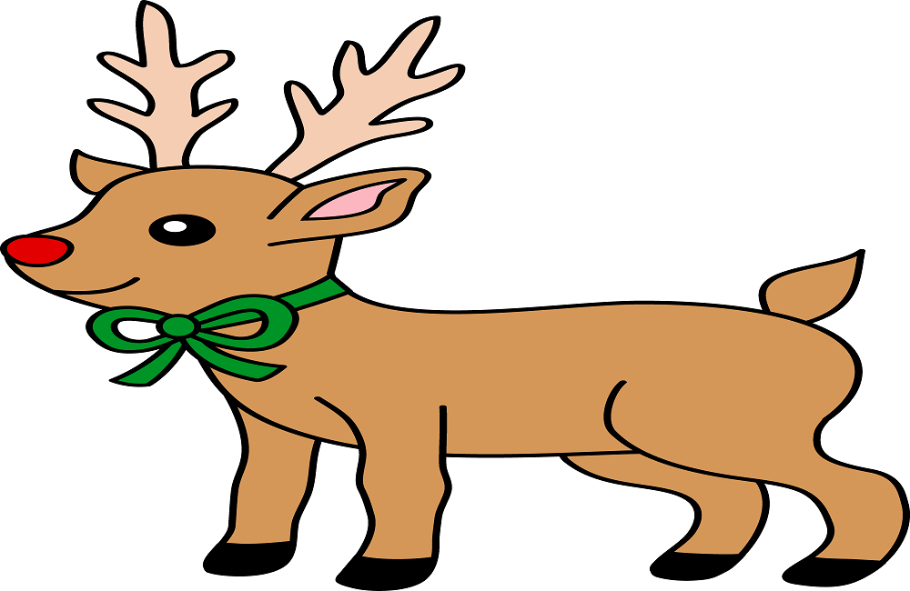 Free reindeer coloring pages printable