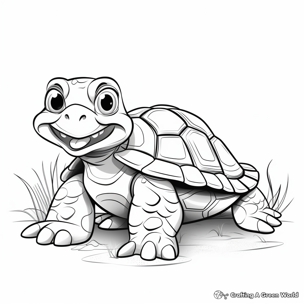 Tortoise coloring pages