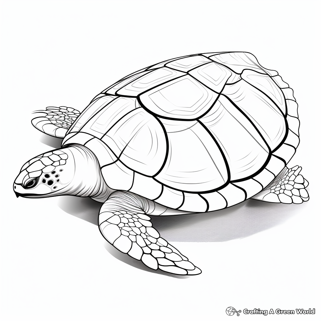 Turtle shell coloring pages
