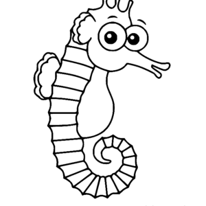 Seahorse coloring pages printable for free download