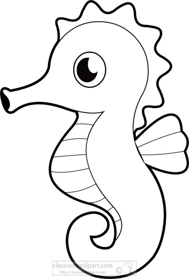 Animals black and white outline clipart