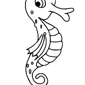 Seahorse coloring pages printable for free download