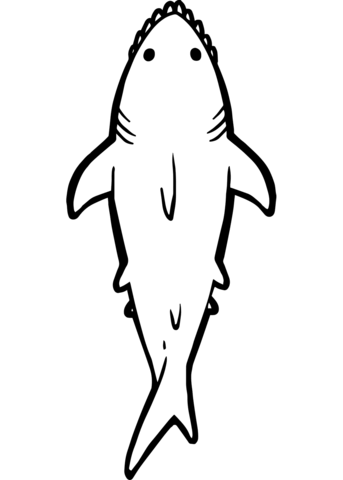 Shark coloring page free printable coloring pages