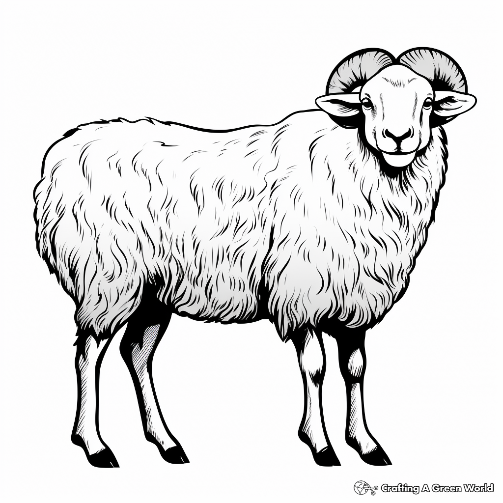 Sheep coloring pages