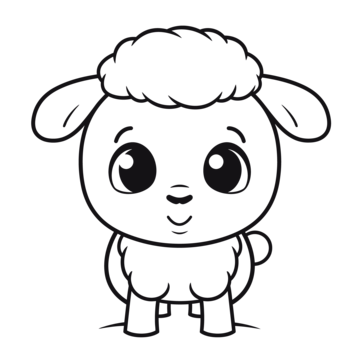 Cartoon sheep outline png transparent images free download vector files