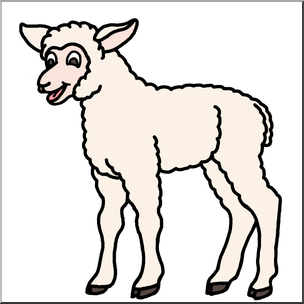 Cartoon barnyard animals page of