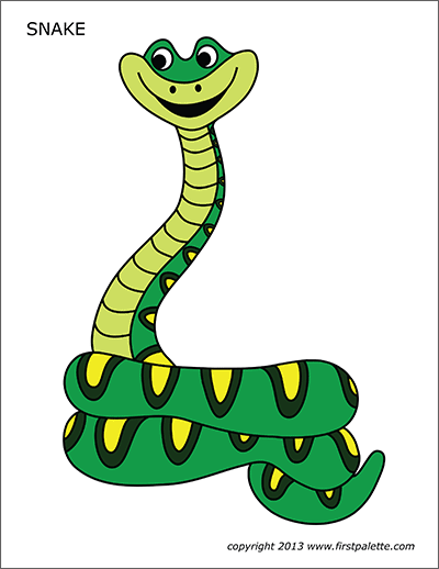 Snake free printable templates coloring pages