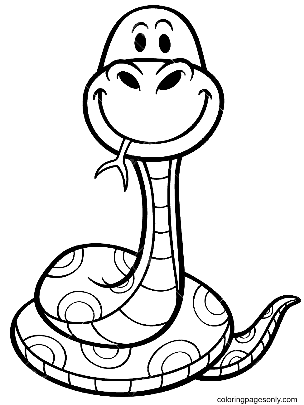 Snake coloring pages