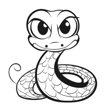 Snake cartoon coloring page png transparent images free download vector files