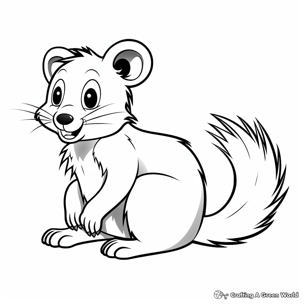 Skunk coloring pages