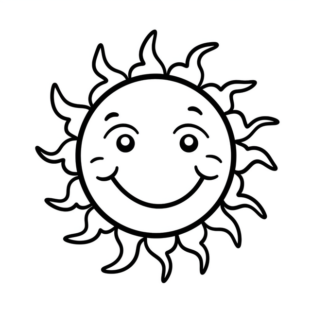 Sun cartoon outline png transparent images free download vector files