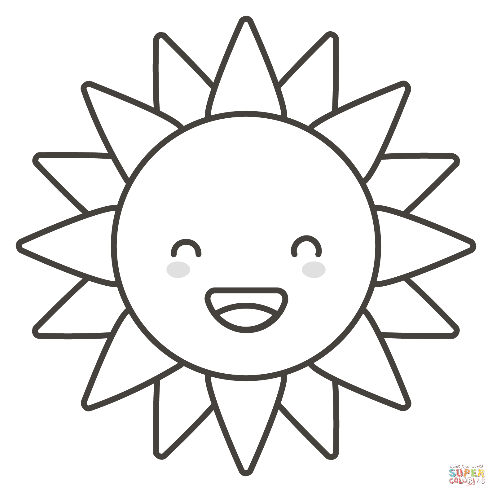 Sunflower coloring page free printable coloring pages