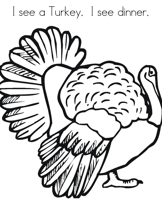 Free printable turkey coloring pages for kids