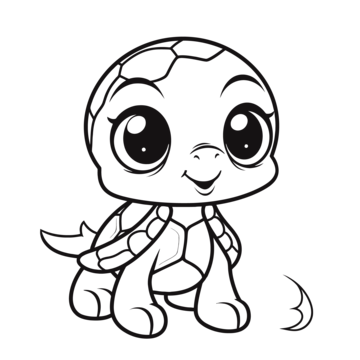 Turtle coloring pages with big eyes outline sketch drawing vector turtle drawing wing drawing eyes drawing png and vector with transparent background for free download