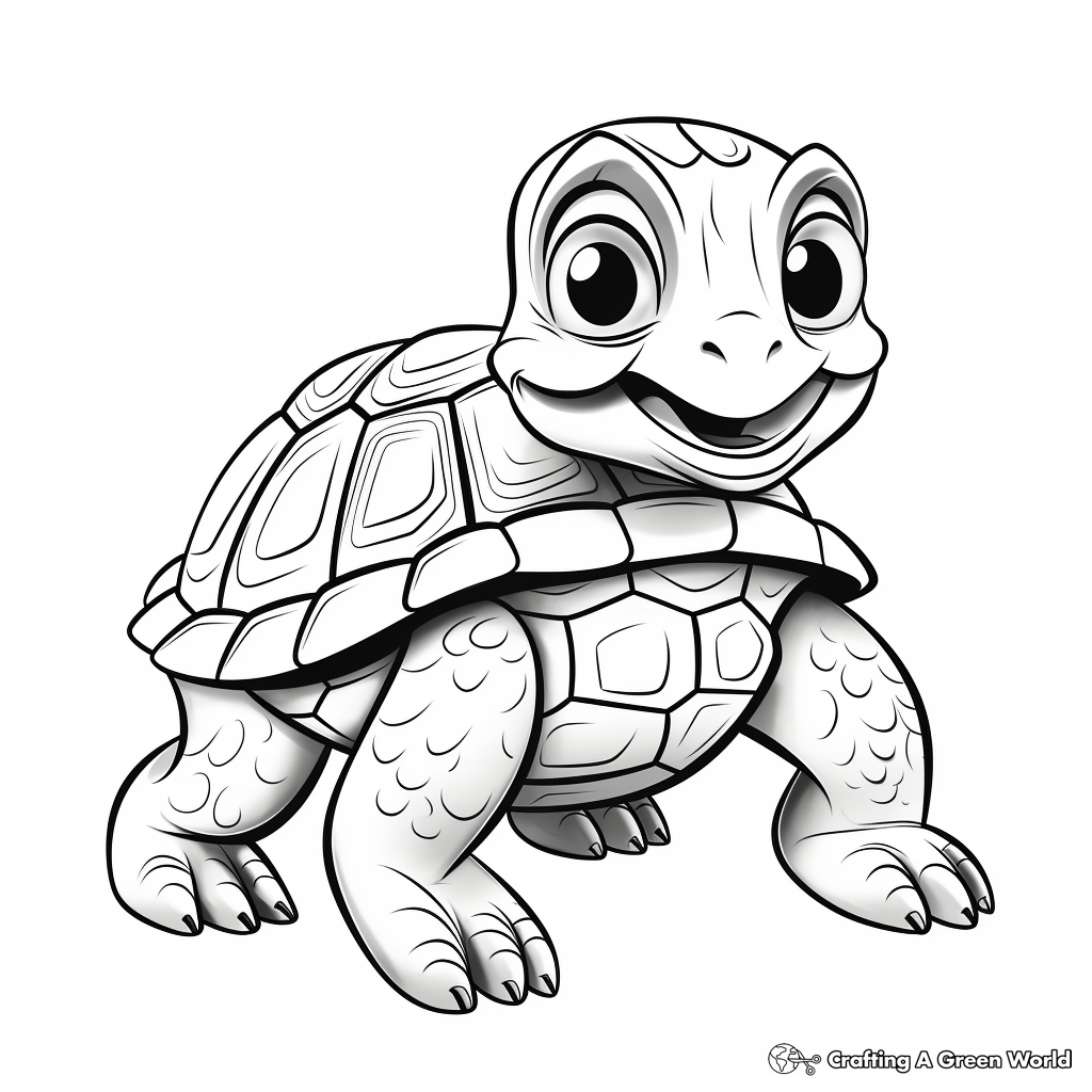 Tortoise coloring pages