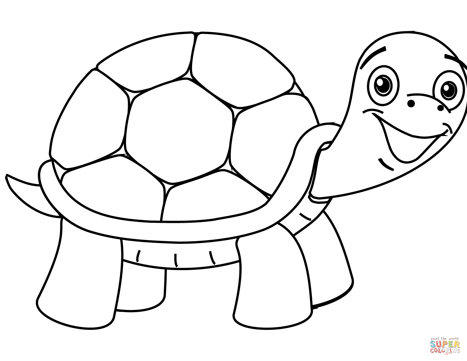 Turtle coloring page free printable coloring pages