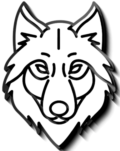 Tribal wolf head coloring page free printable coloring pages