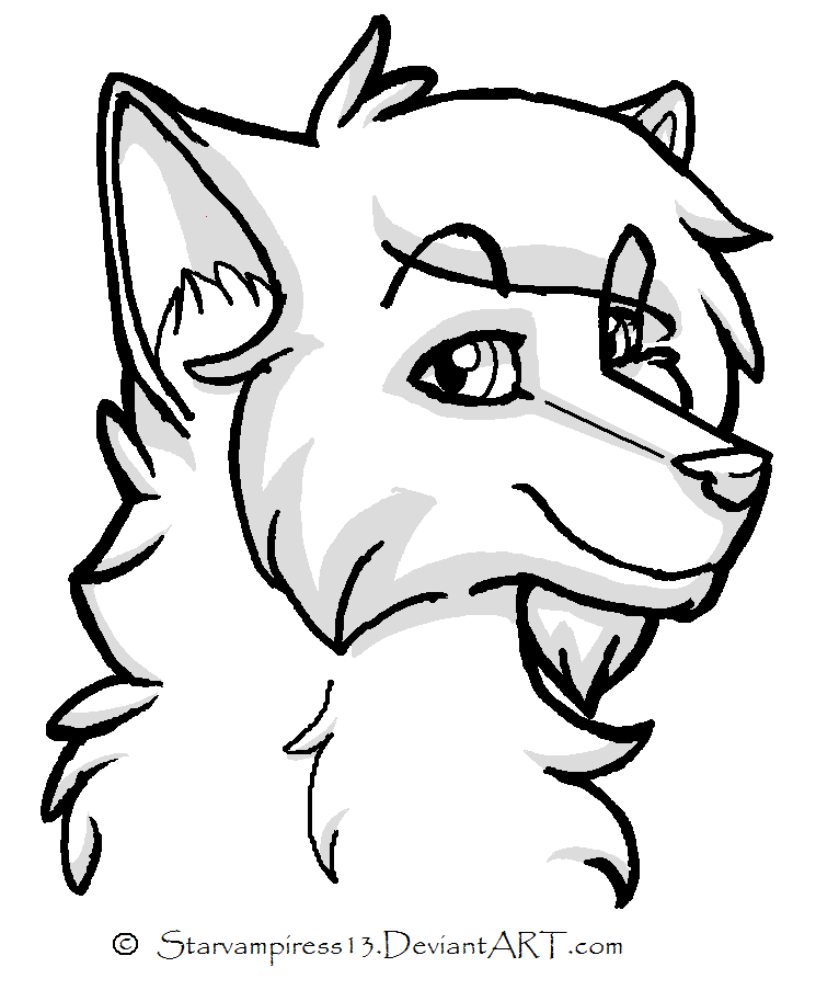 Female wolf coloring pages