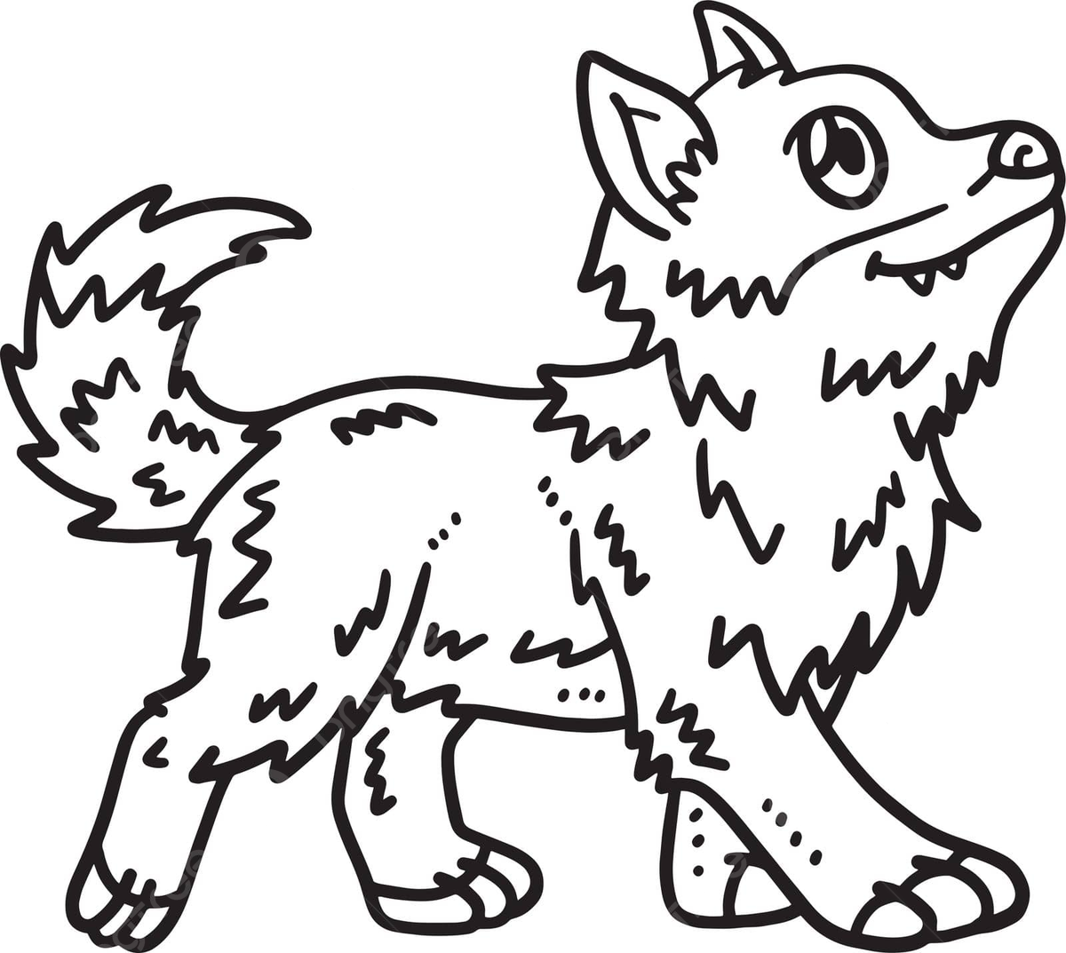 Baby wolf isolated coloring page for kids coloring colouring whelp vector coloring colouring whelp png and vector with transparent background for free download