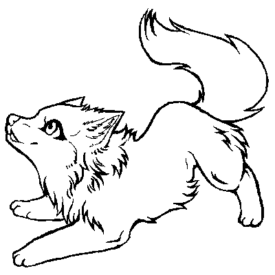 Free line art cute wolf drawings animal jam animal drawings