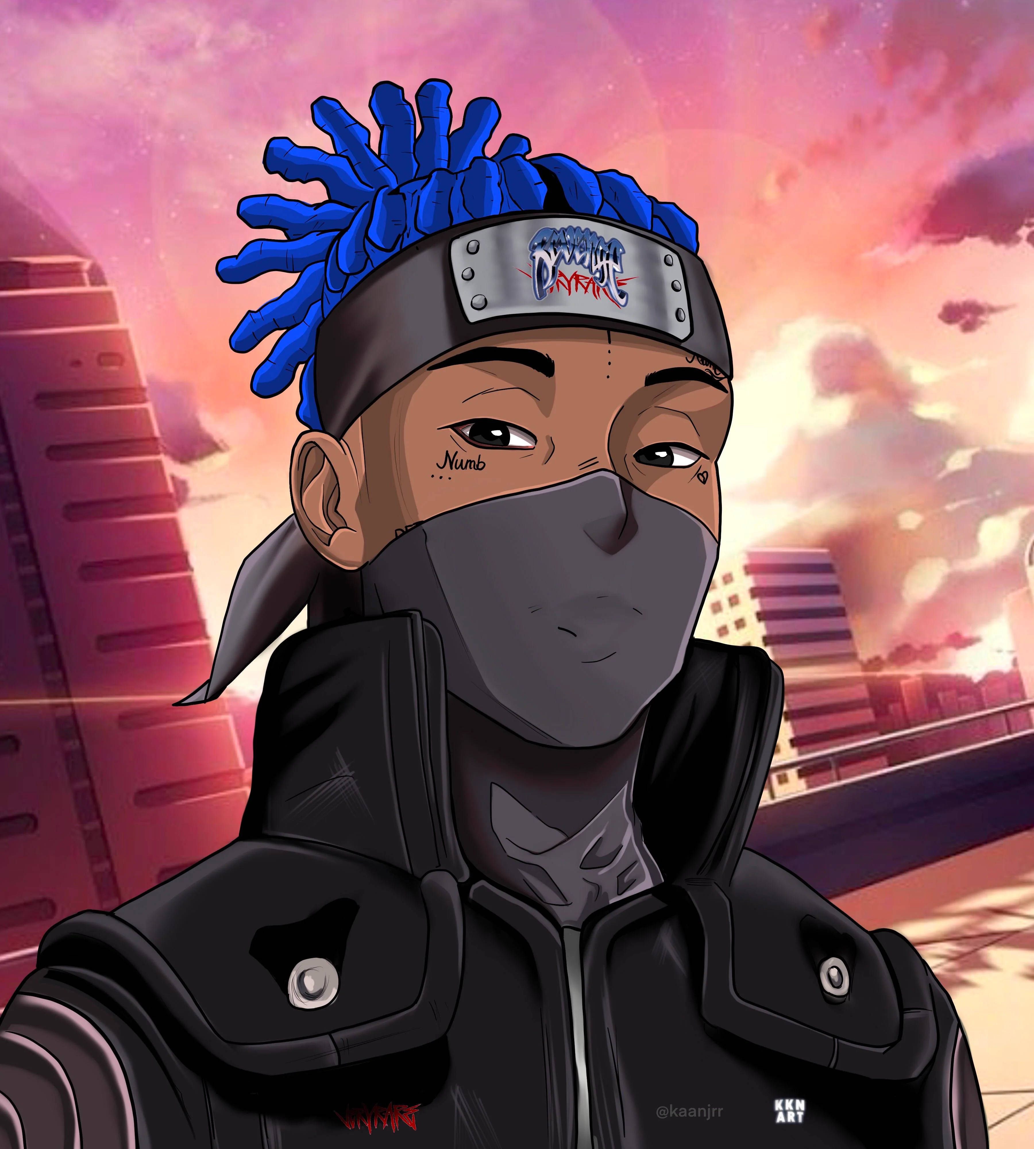 Download xxxtentacion anime cartoon kakashi outfit wallpaper