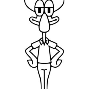 Squidward tentacles coloring pages printable for free download