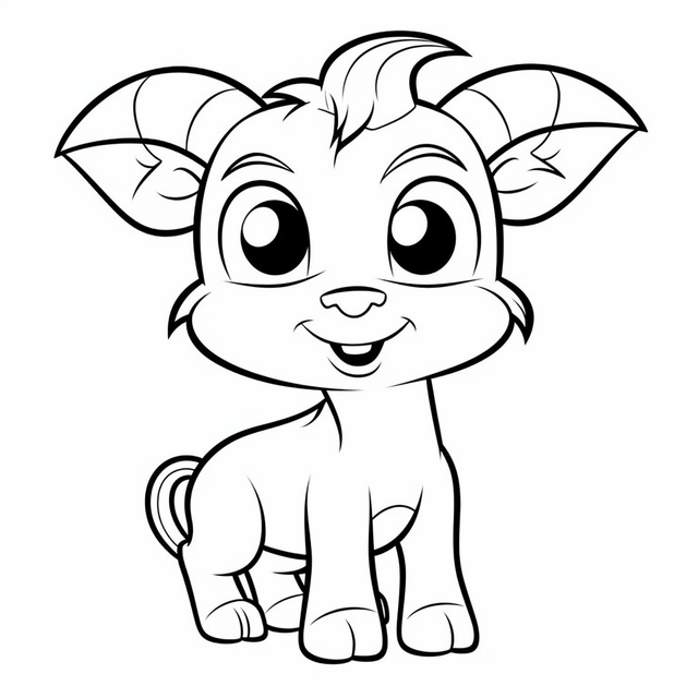 Goat animal coloring pages best of baby baby coloring pages with animals outline sketch drawing vector animal drawing baby drawing wing drawing png and vector with transparent background for free download