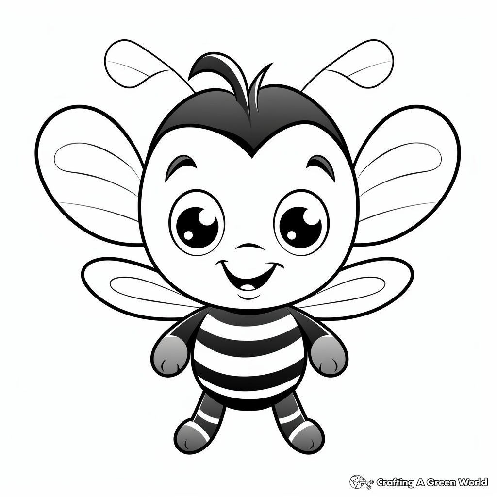 Bumble bee coloring pages