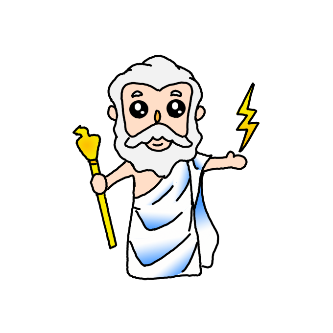 Zeus is the olympian god of the sky and the thunder the king of all other gods and men and consequently the chief fâ easy drawings zeus zeus greek mythology