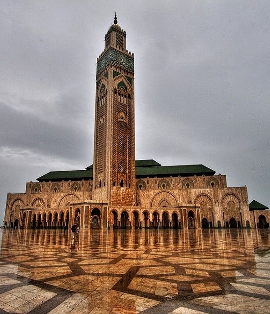 Hassan ii mosque mosque morocco wallpaper islamic world