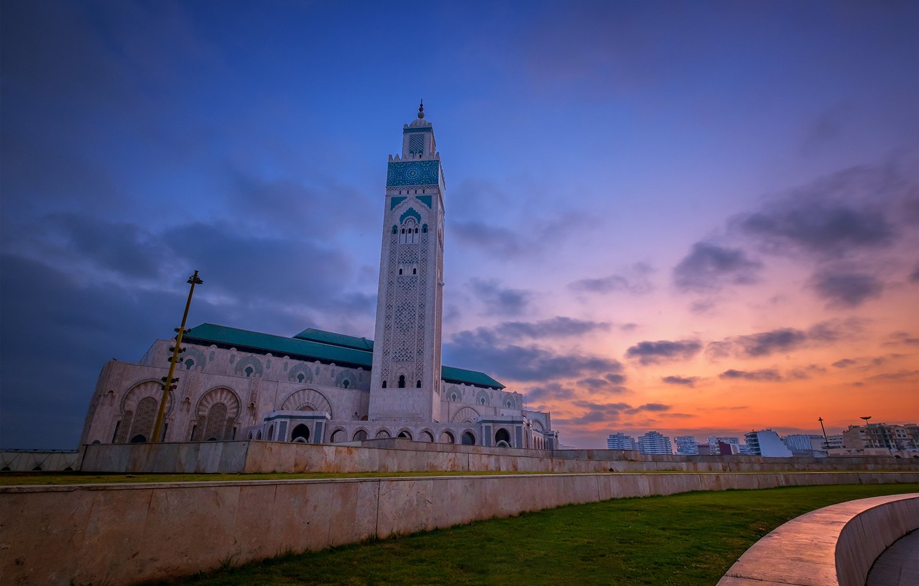 Wallpaper the minaret morocco casablanca the hassan ii mosque images for desktop section ððñðð