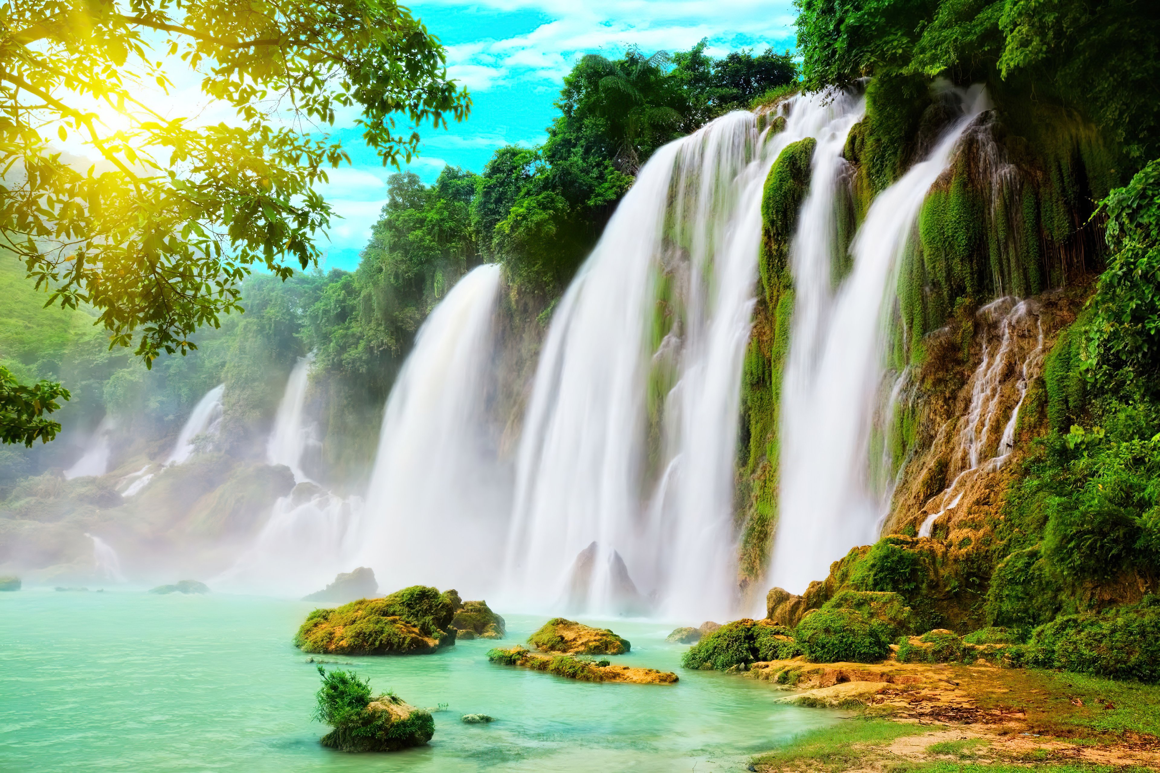 Dream through waterfall wallpaper k ultra hd id