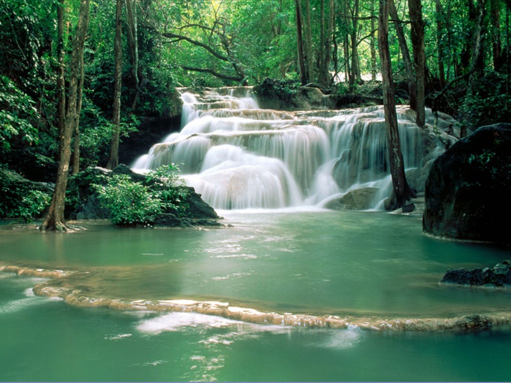 Fondos de pantalla de hermosos paisajes de cascadas