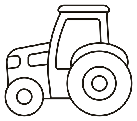 Tractor coloring page free printable coloring pages