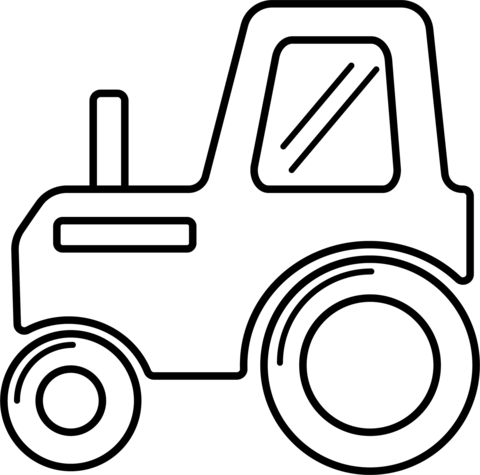 Tractor coloring page free printable coloring pages