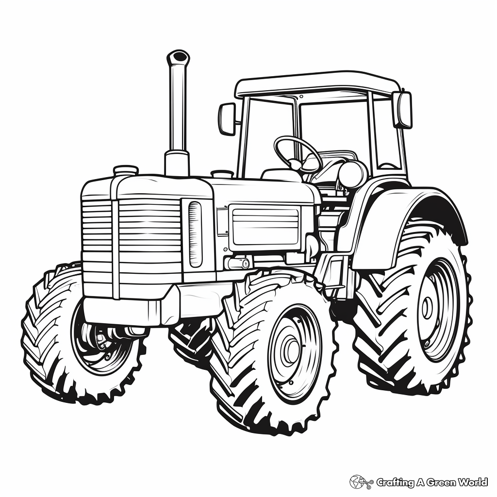 Tractor coloring pages