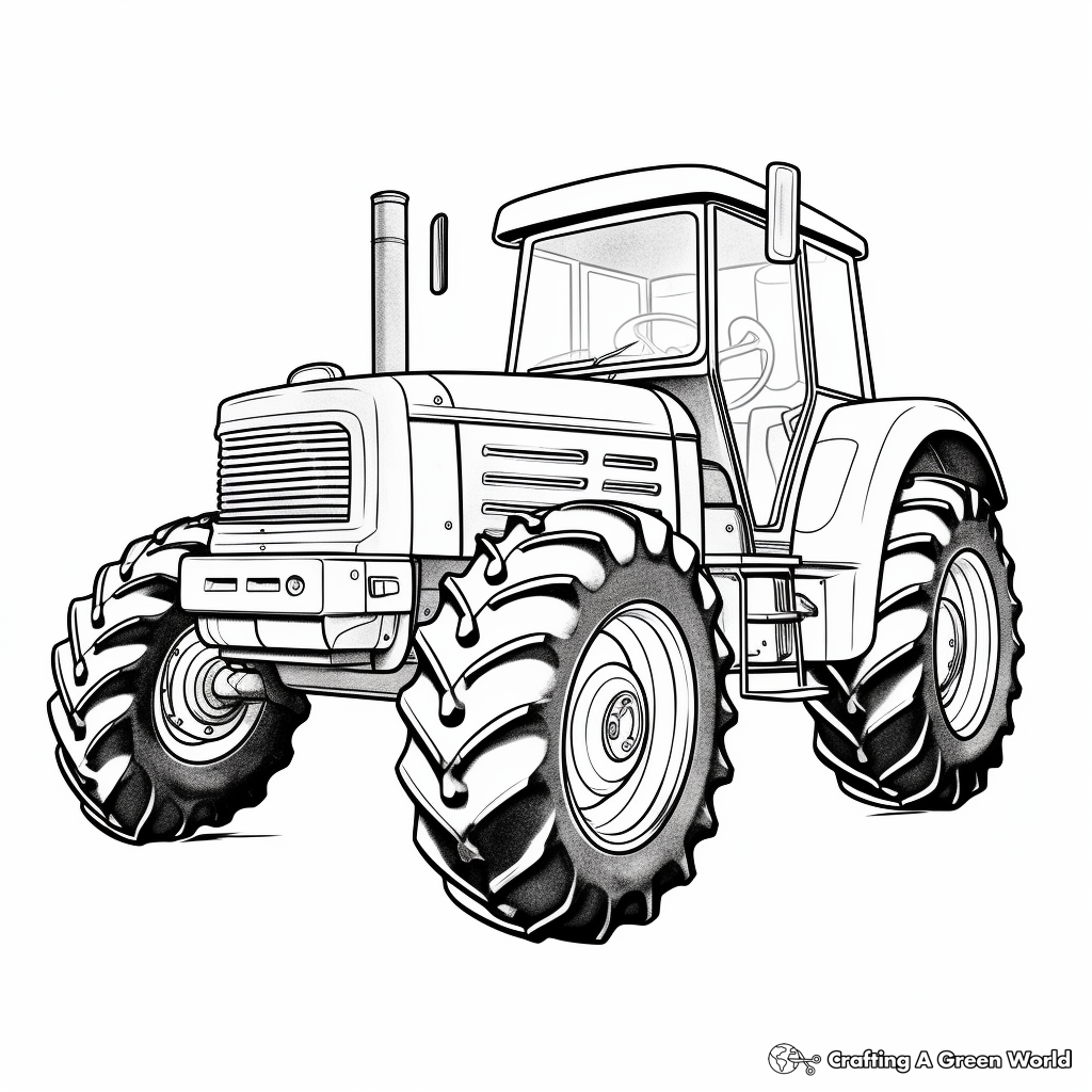 Tractor coloring pages