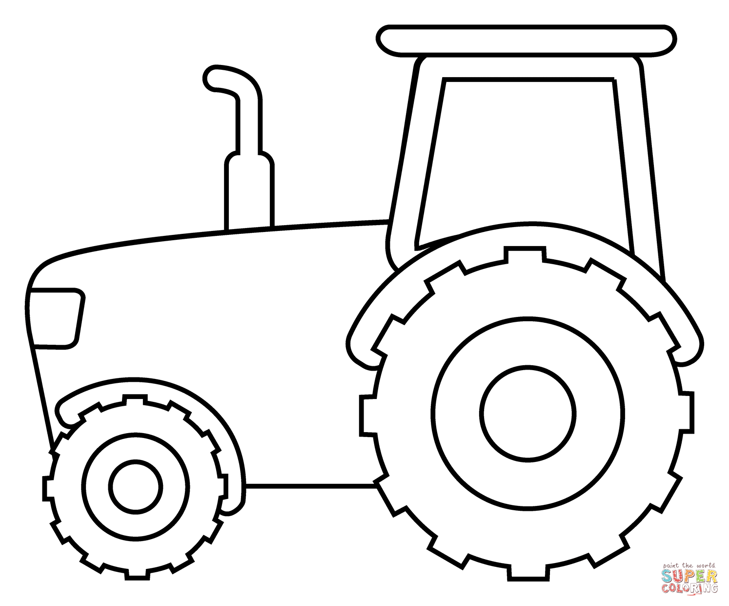 Tractor emoji coloring page free printable coloring pages