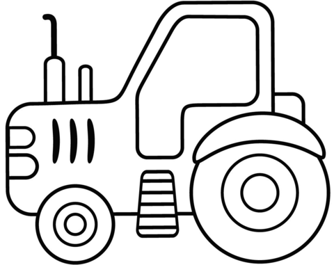 Tractor coloring page free printable coloring pages