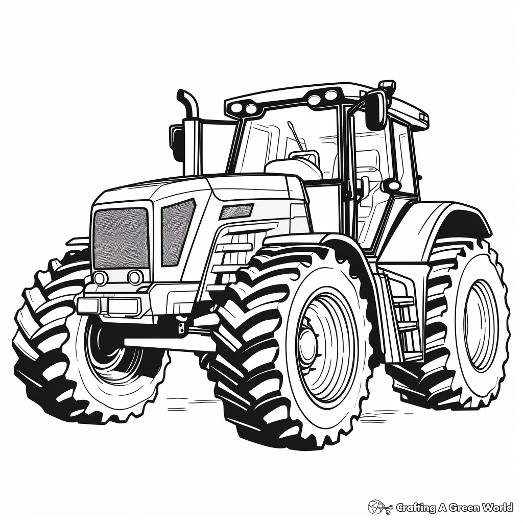 Tractor coloring pages