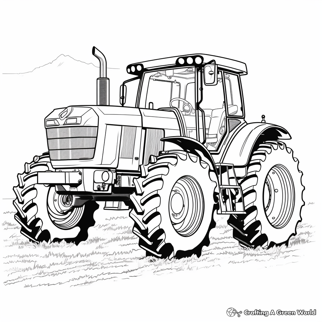 Tractor coloring pages