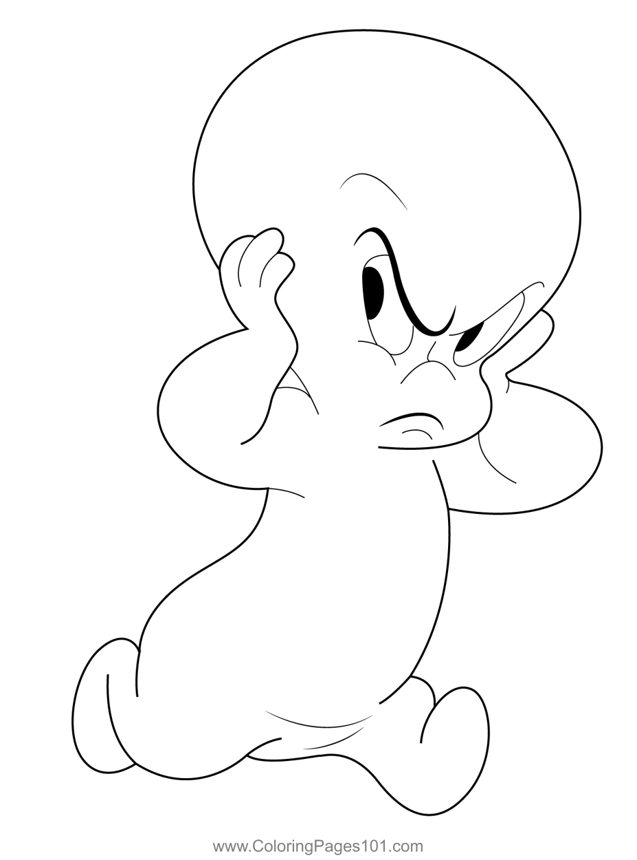 Angry casper coloring page in coloring pages coloring pages for kids printable coloring pages