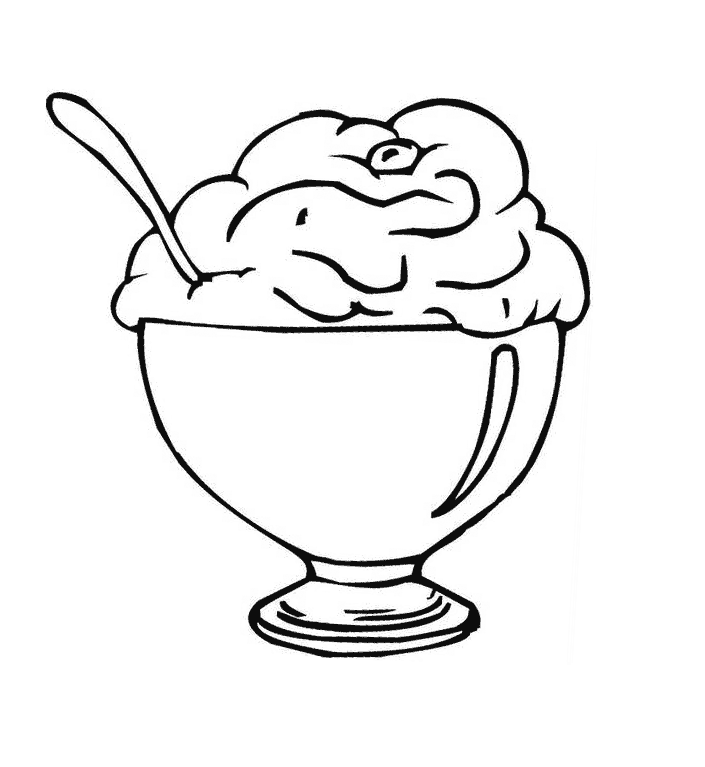 Free printable ice cream coloring pages for kids