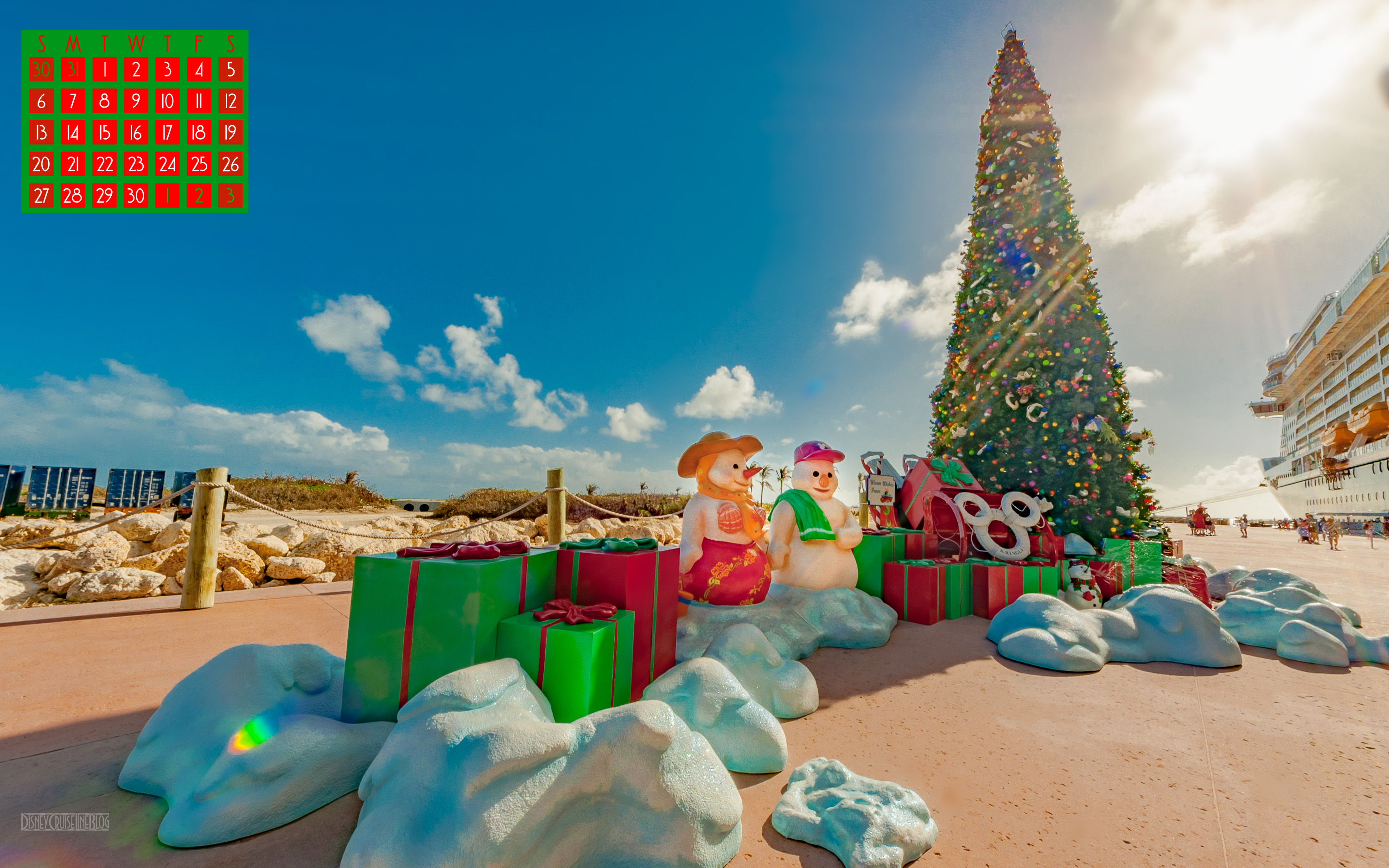 November castaway cay very merrytime desktop wallpaper â the disney cruise line blog