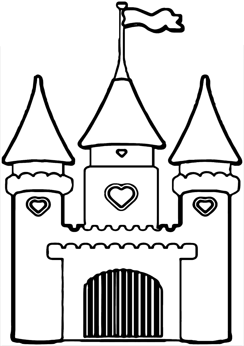 Castle coloring pages